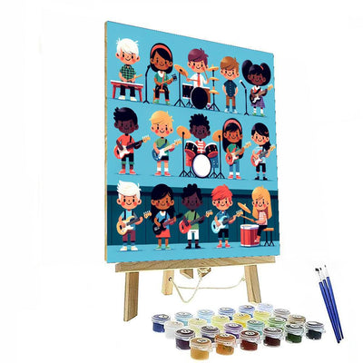 Rock And Roll Stars DIY Paint By Numbers