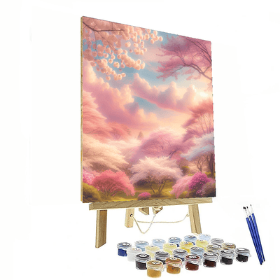 Blossoming Sakura Scene DIY Paint By Numbers