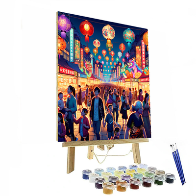 Taipei International Lantern Festival - Taiwan Painting By Numbers Kit