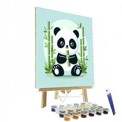 Gentle Giant Panda Play Paint By Numbers