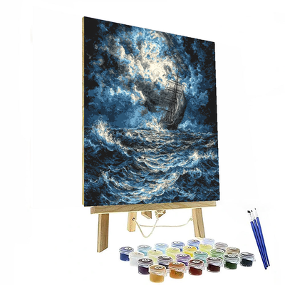 J.M.W. Turner Inspired Turner's Stormy Seascape  Paint By Numbers Kits