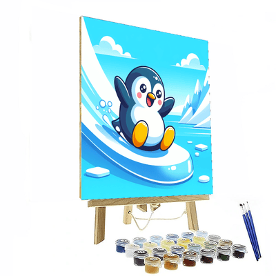 Happy Penguin Island Paint By Numbers