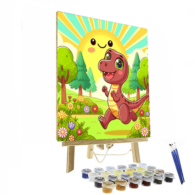 Curious T-rex Numbered Painting Kits