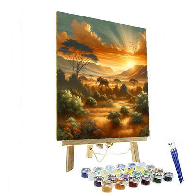 Safari Escape Painting Number Kit