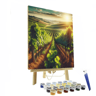 Charming Vineyard Vistas Numbered Painting Kits