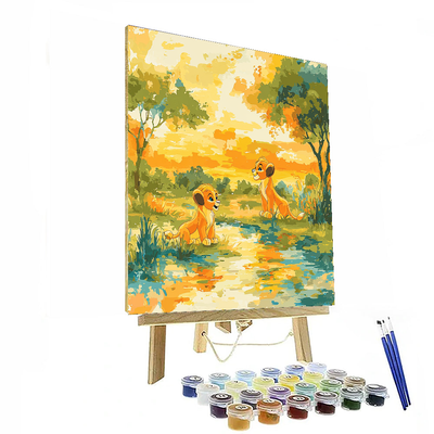 Simba Dream World - Disney Inspired Painting By Numbers Kit