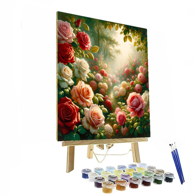 Rose Garden Paint By Numbers Art