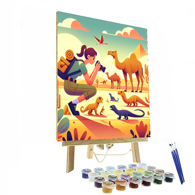 Desert Wildlife Safari Paint By Number