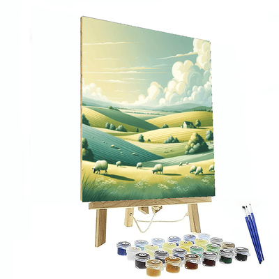 Peaceful Pastoral Scene DIY Paint By Numbers