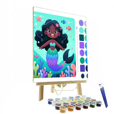 Underwater Mermaid Fun DIY Paint By Numbers