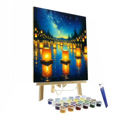 Floating Lantern Festival Numbered Painting Kits