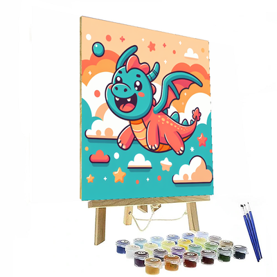 Excited Dragon Paint By Numbers Kits