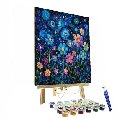 Van Gogh Inspired Cosmic Night Garden Paint By Numbers Kits