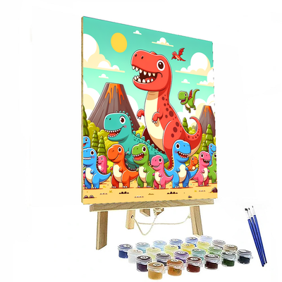 Dino-park Adventure Paint By Color