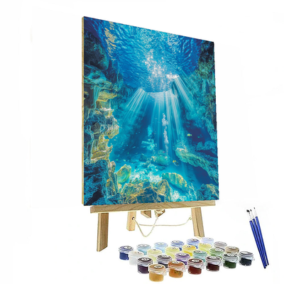 Cenote Dos Ojos DIY Paint By Numbers