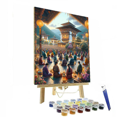 Wesak Festival - Bhutan Numbered Painting Kits