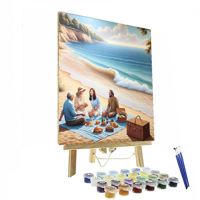 Seaside Picnic Delight Paint By Numbers