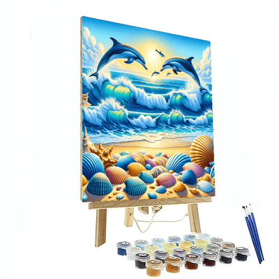 Lively Ocean Shore DIY Paint By Numbers