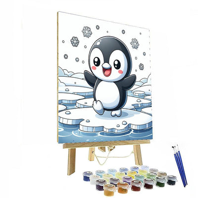 Charming Penguin Pal DIY Paint By Numbers