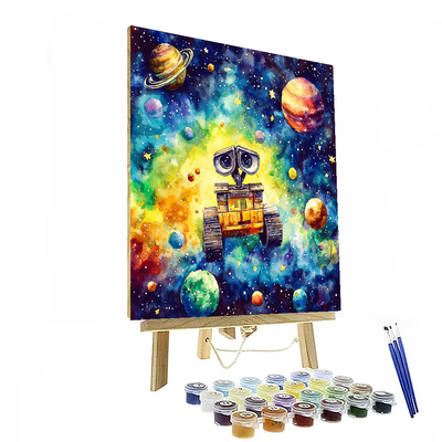 Wall-e's Galactic Journey - Disney Inspired Number Painting