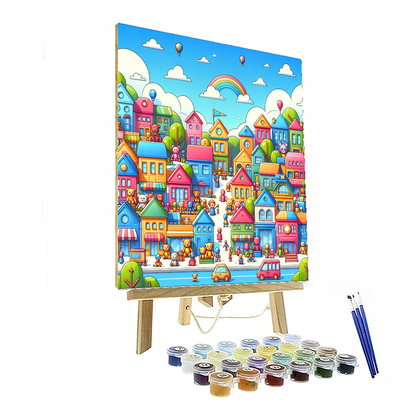 Adventures In Toy Town Paint By Color