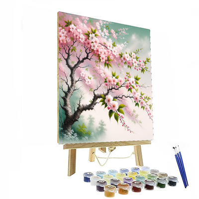 Serenity Of Cherry Blossoms Paint By Number