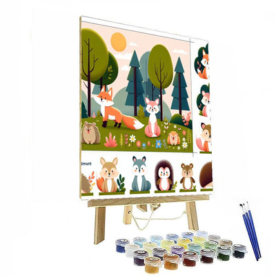 Friendly Forest Fables Paint By Number