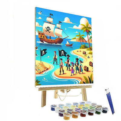 Pirate's Cove Treasure Map Painting Number Kit