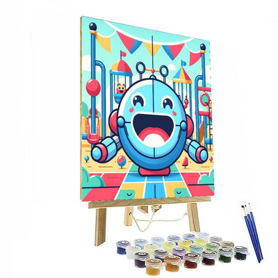 Joyful Robot Painting By Numbers Kit