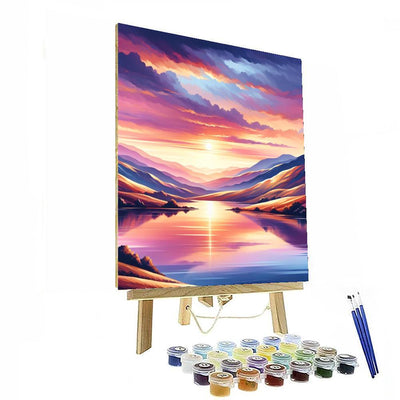 Tranquil Sunset Escape Paint By Number