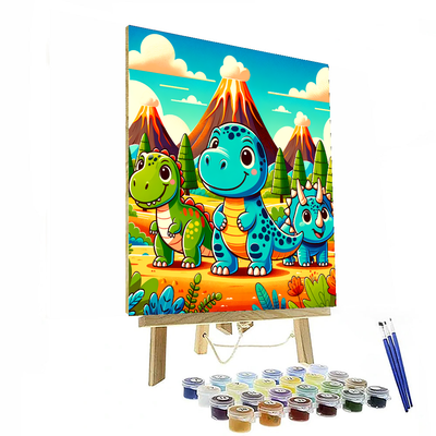 Dinosaur Discovery Days Painting By Numbers Kit