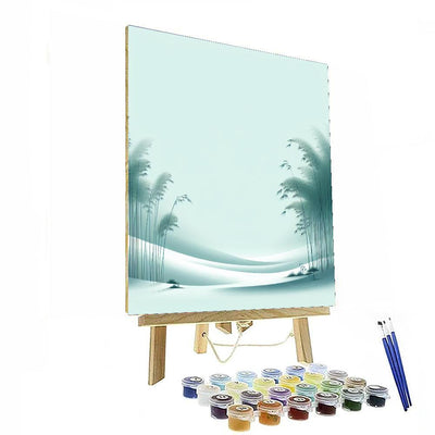 Zen Bamboo Garden Painting Number Kit