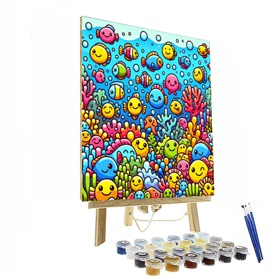 Funky Fish Frenzy Numbered Painting Kits