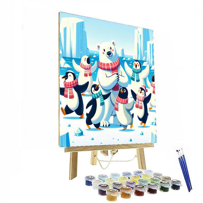 Arctic Animals' Winter Ball Paint By Number