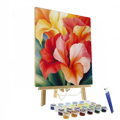 Georgia O'Keeffe Inspired Floral Explosion  Paint By Numbers Art