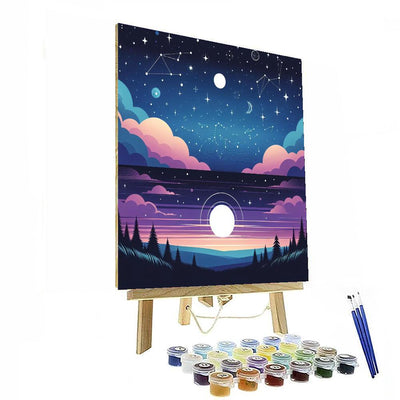 Under The Stars Night Sky DIY Paint By Numbers