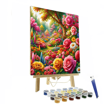 Lush Garden Of Blooms Paint By Numbers