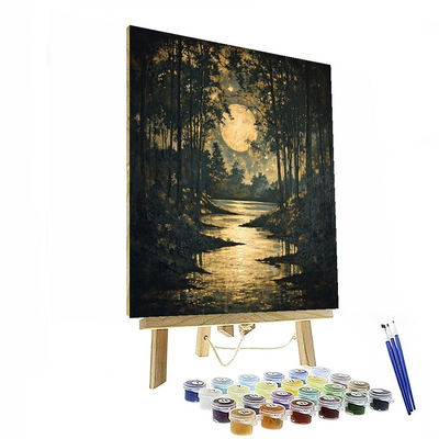 James McNeill Whistler Inspired Ethereal Nocturne  Painting By Numbers Kit