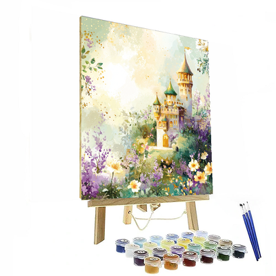 Rapunzel's Colorful Castle - Disney Inspired Painting Number Kit