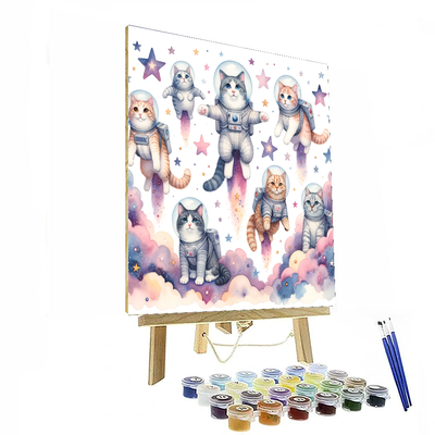 Cosmic Cats Paint By Numbers