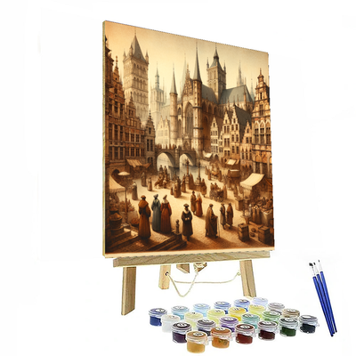 Renaissance Cityscape Painting Number Kit