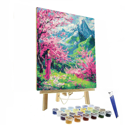 Mulan's Blossoming Journey - Disney Inspired Numbered Painting Kits