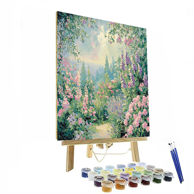 Monet Inspired Enchanting Garden  Paint By Number