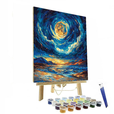 Vincent Van Gogh Inspired Van Gogh's Lunar Fantasy  Numbered Painting Kits