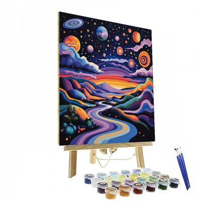 Salvador Dalí Inspired Epic Journey Through Space  Painting By Numbers Kit