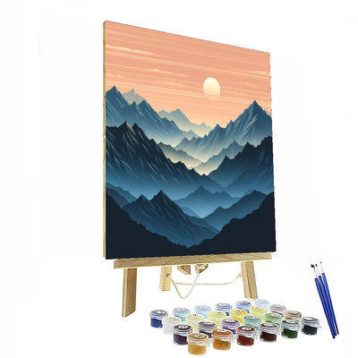 Distant Mountain Majesty Paint By Numbers Kits