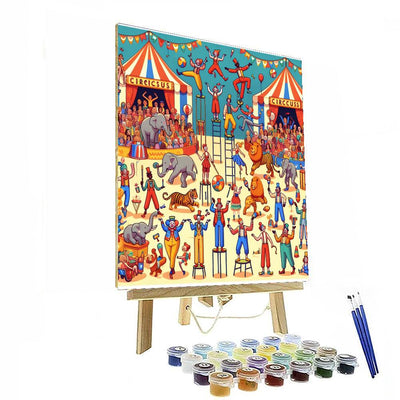 Joyful Circus Fun Numbered Painting Kits