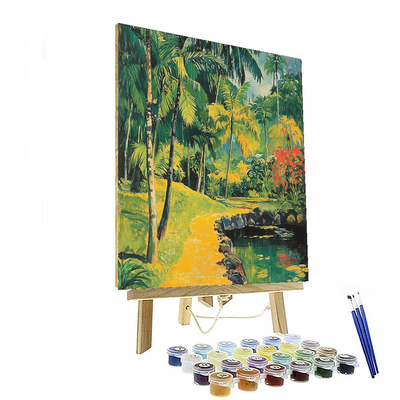 Paul Gauguin Inspired Tropical Retreat  DIY Paint By Numbers