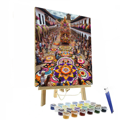 The Flower Festival Number Painting