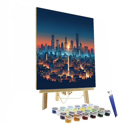 Twilight Cityscape Wonder Paint By Numbers Art